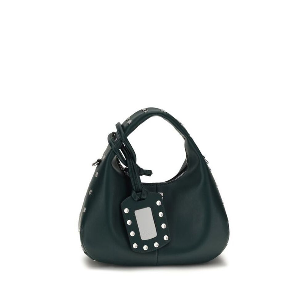 Ganni Bicolor Recycled Leather Shoulder Women's Bag